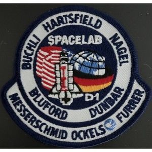 NASA Spacelab D1 Hartsfield Nagel Dunbar Bluford Buchli Furrer Patch